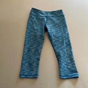 IAB Blue space dye capri leggings S